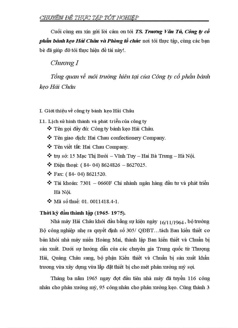image for page Xây dựng hệ tin học quản lý nhân sự tại Công ty cổ phần bánh kẹo Hải Châu