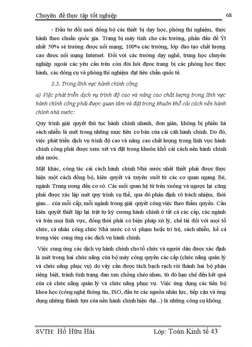 image for page -Tình hình và đánh giá sự phát triển của một số lĩnh vực dịch vụ theo hướng trình độ cao và nâng cao chất lượng dịch vụ ở Hà Nội