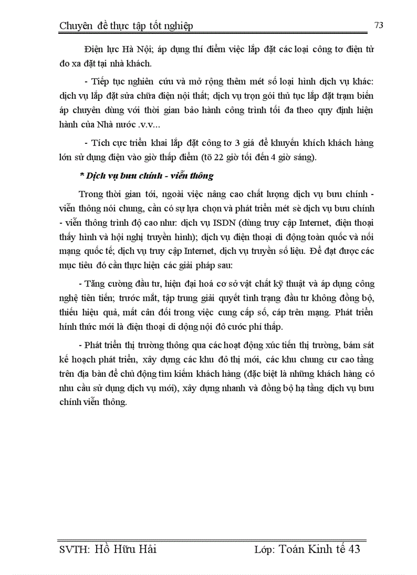 image for page -Tình hình và đánh giá sự phát triển của một số lĩnh vực dịch vụ theo hướng trình độ cao và nâng cao chất lượng dịch vụ ở Hà Nội