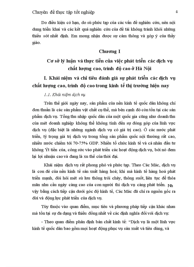 image for page Phát triển các dịch vụ chất lượng cao, trình độ cao ở Hà Nội