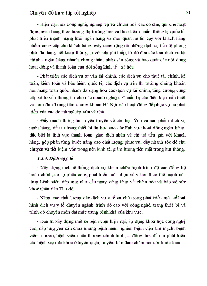 image for page Phát triển các dịch vụ chất lượng cao, trình độ cao ở Hà Nội