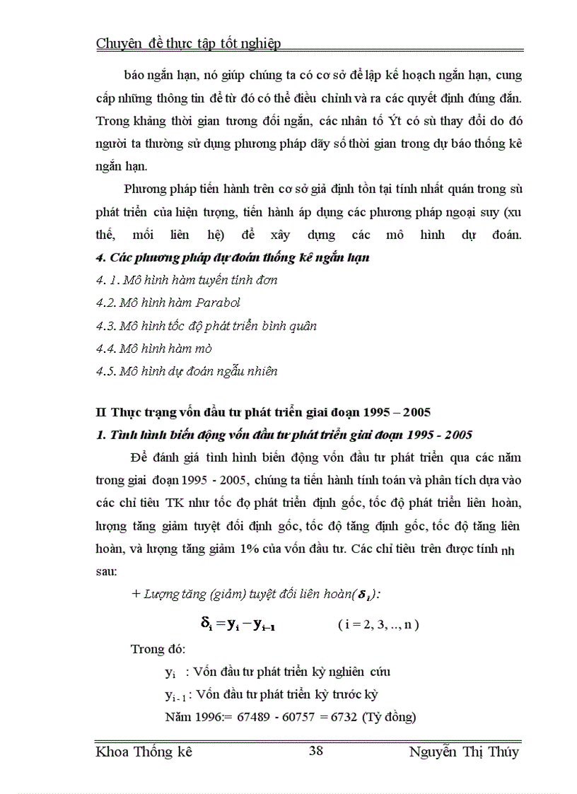 image for page Vận dụng một số phương pháp thống kê để phân tích tình hình biến động về vốn đầu tư phát triển của Việt Nam giai đoạn 1995-2005