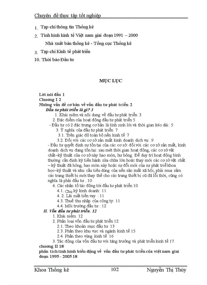 image for page Vận dụng một số phương pháp thống kê để phân tích tình hình biến động về vốn đầu tư phát triển của Việt Nam giai đoạn 1995-2005