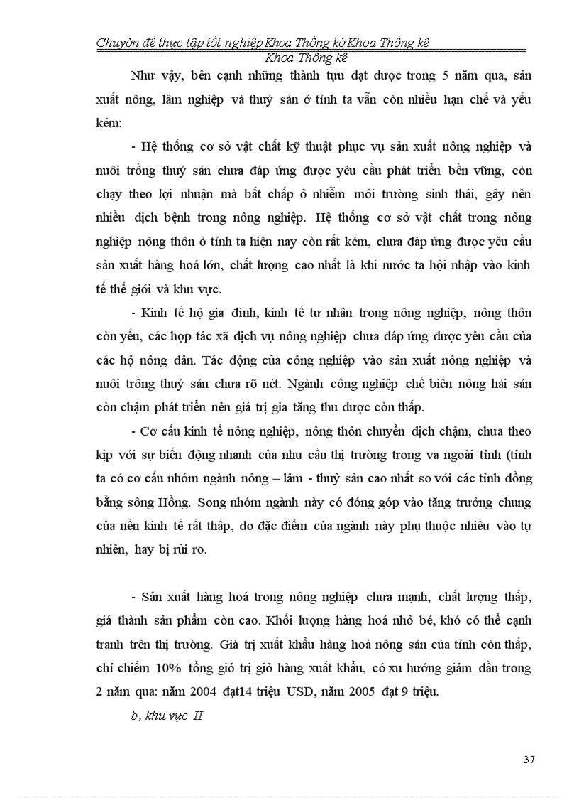 image for page Phân tích tình hình kinh tế xã hội Thái Bình giai đoạn 2001- 2005 và dự báo đến năm 2010