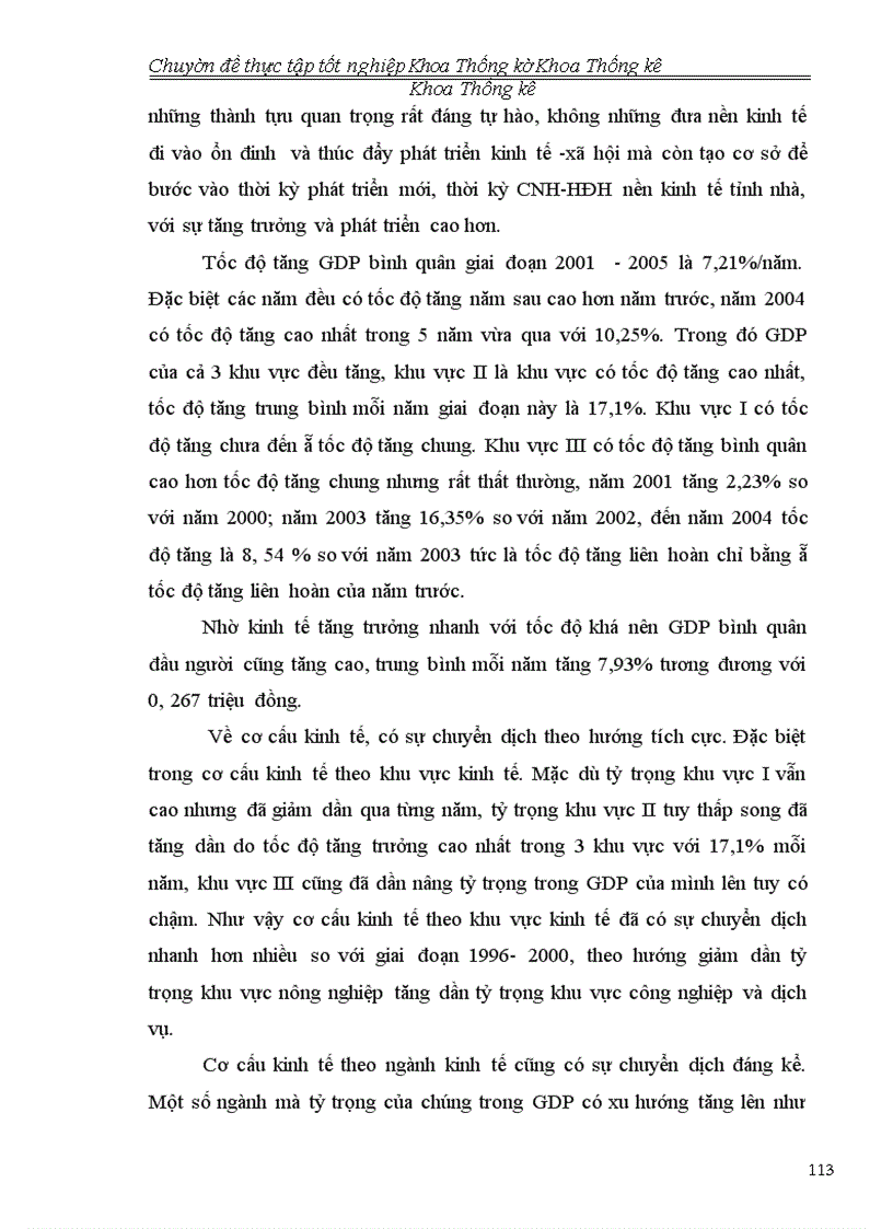 image for page Phân tích tình hình kinh tế xã hội Thái Bình giai đoạn 2001- 2005 và dự báo đến năm 2010