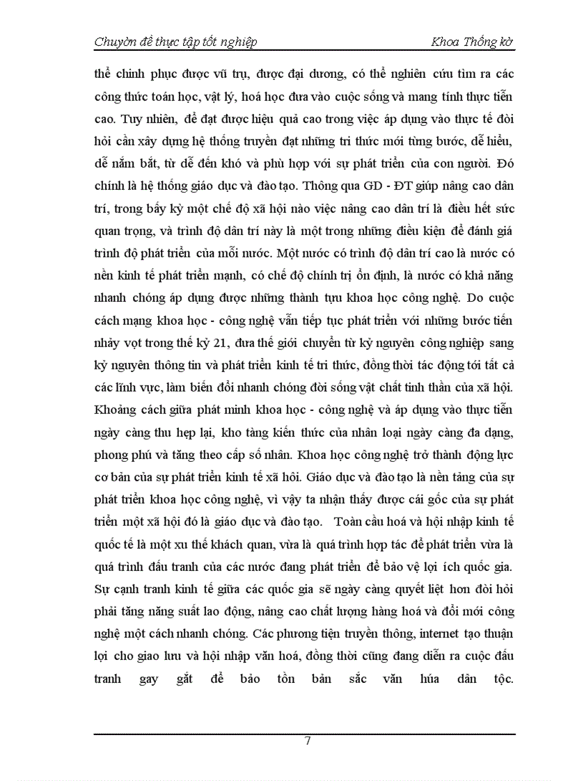 image for page Nghiên cứu thống kê tình hình giáo dục đào tạo Đại học chính quy tại trường Đại học Kinh tế quốc dân thời kỳ 1995 - 2004