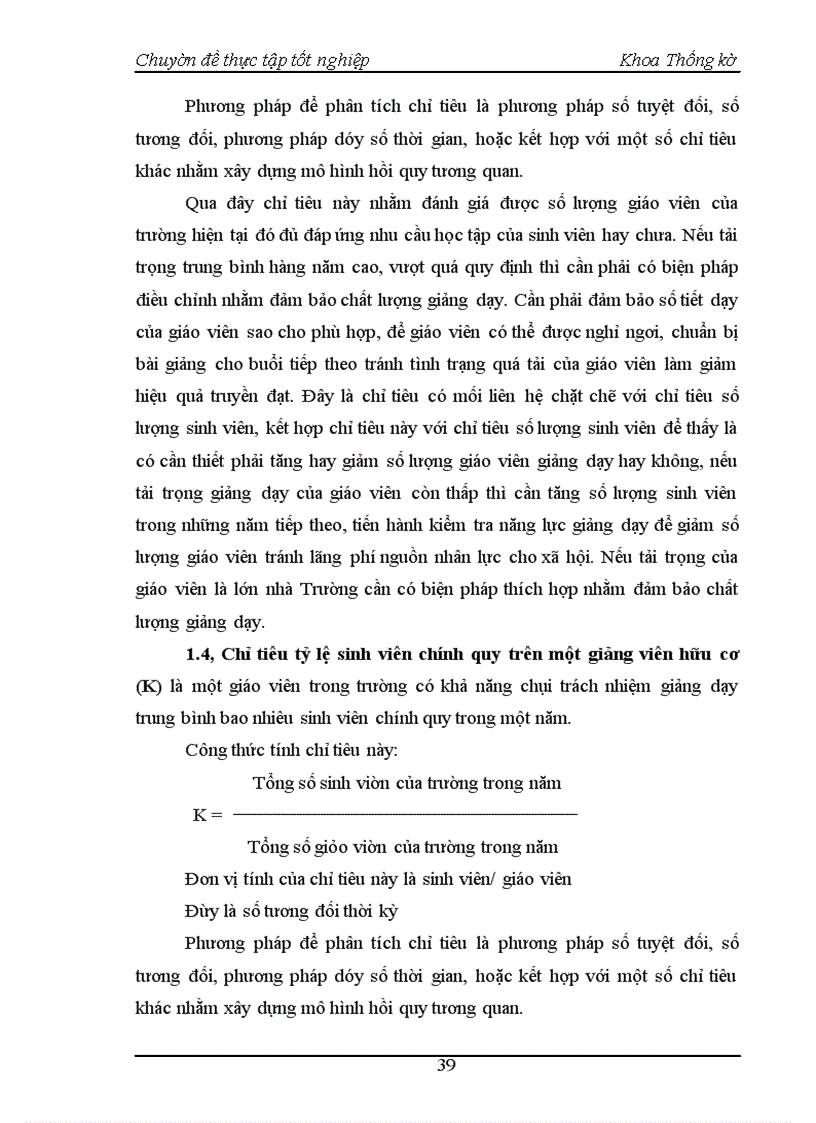 image for page Nghiên cứu thống kê tình hình giáo dục đào tạo Đại học chính quy tại trường Đại học Kinh tế quốc dân thời kỳ 1995 - 2004