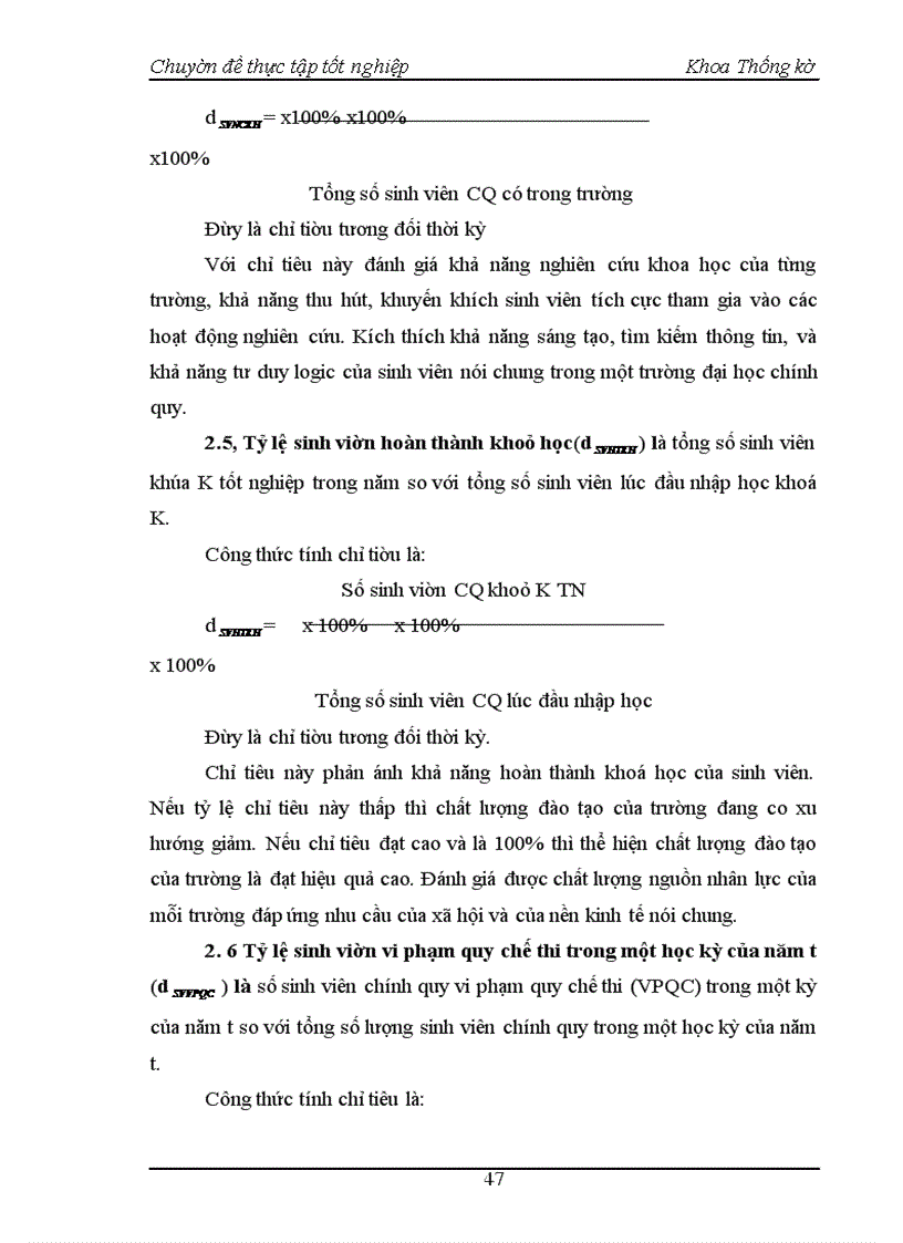 image for page Nghiên cứu thống kê tình hình giáo dục đào tạo Đại học chính quy tại trường Đại học Kinh tế quốc dân thời kỳ 1995 - 2004