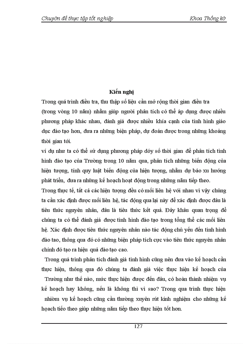 image for page Nghiên cứu thống kê tình hình giáo dục đào tạo Đại học chính quy tại trường Đại học Kinh tế quốc dân thời kỳ 1995 - 2004