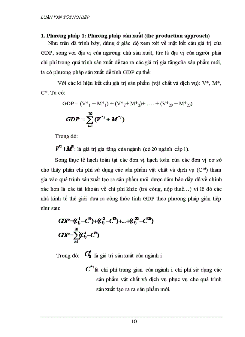 image for page Đặc điểm vận dụng các phương pháp thống kê để phân tích GDP