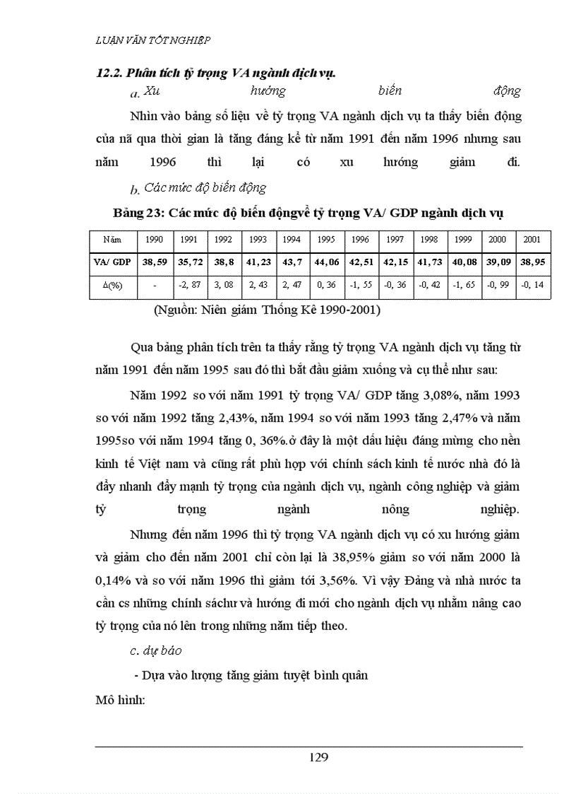 image for page Đặc điểm vận dụng các phương pháp thống kê để phân tích GDP