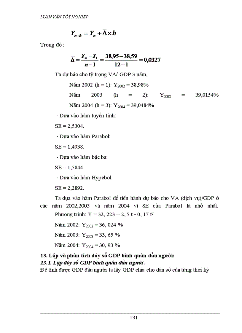 image for page Đặc điểm vận dụng các phương pháp thống kê để phân tích GDP
