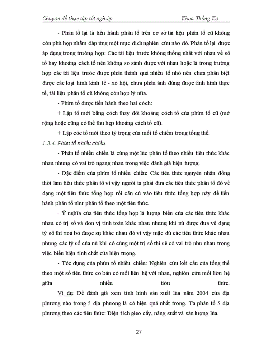 image for page Vận dụng một số phương pháp thống kê phân tích tình sản xuất lúa của tỉnh Thanh Hoá giai đoạn 1995-2005.