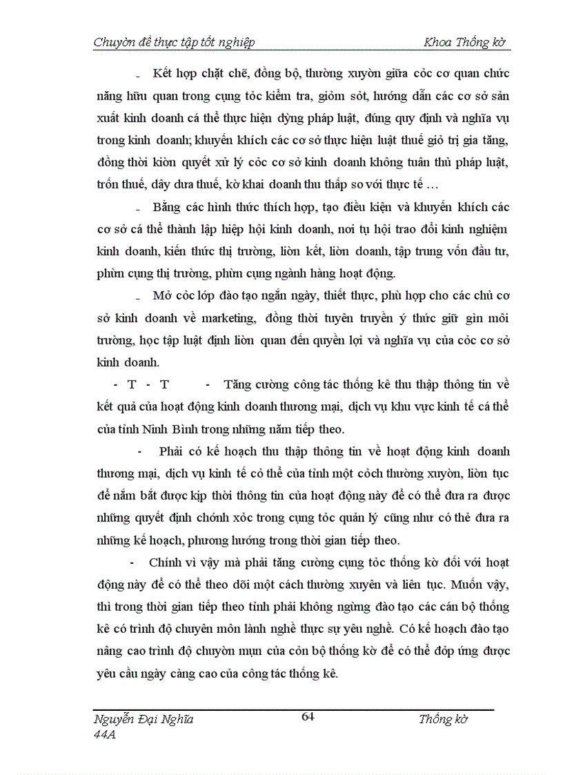 image for page Nghiên cứu thống kê hoạt động thương mại, dịch vụ khu vực kinh tế cá thể của tỉnh Ninh Bình