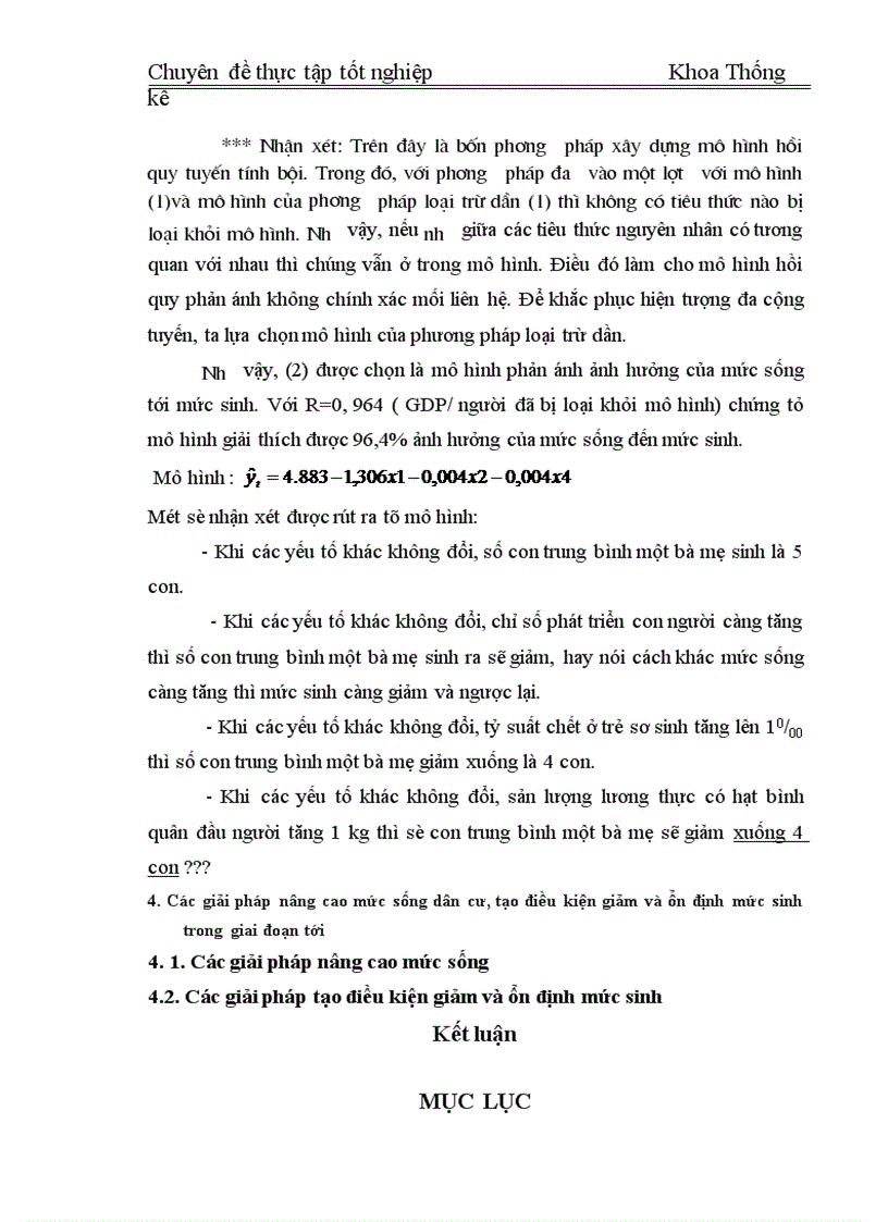 image for page Phân tích thống kê ảnh hưởng của mức sống dân cư đến mức sinh ở Việt Nam giai đoạn 1995-2004 làm chuyên đề thực tập của mình