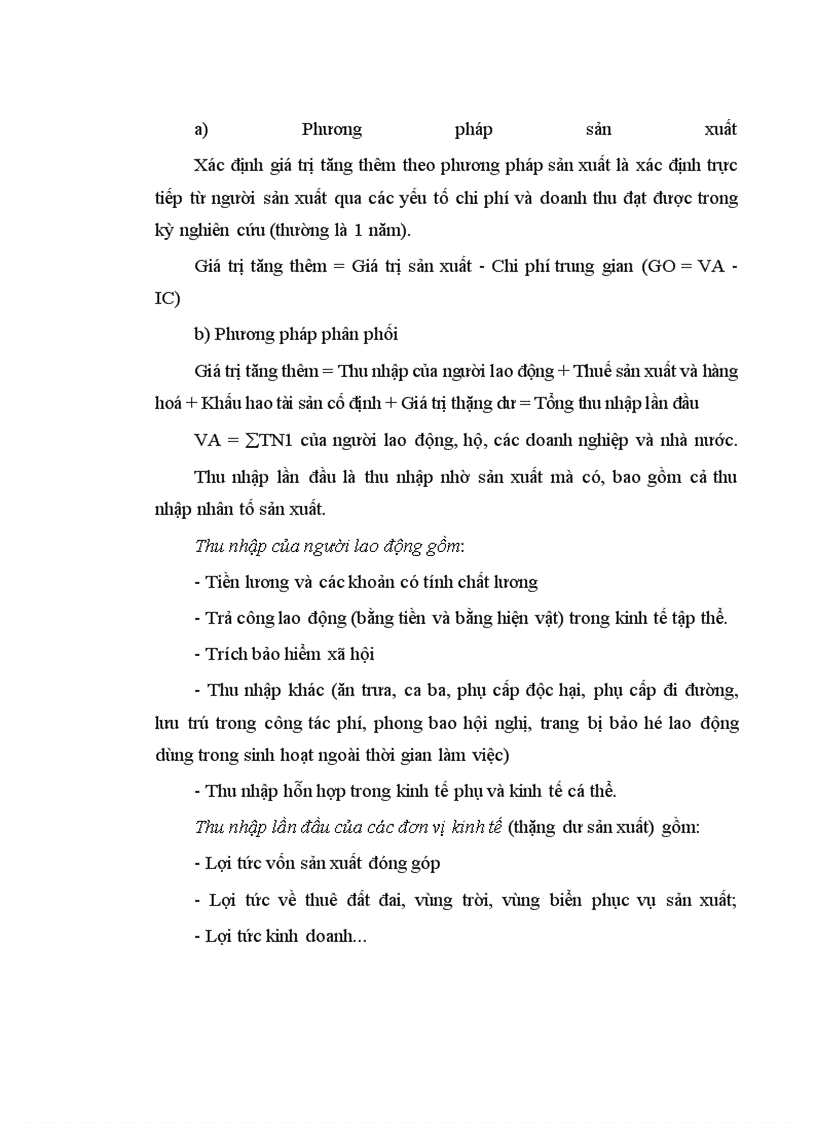 image for page Vận dụng xác định và phân tích giá trị sản xuất và giá trị tăng thêm ngành công nghiệp chế biến Việt Nam