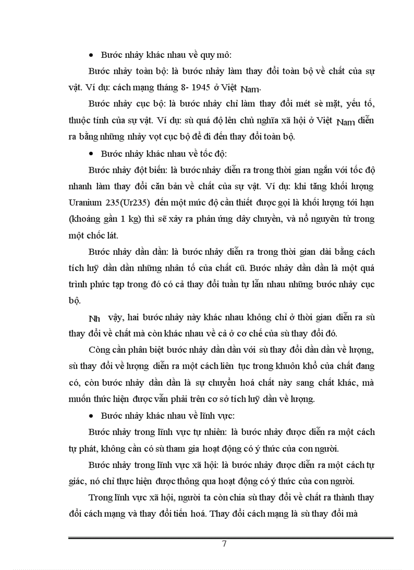 image for page Phân tích nội dung quy luật chuyển hoá từ những thay đổi về lượng thành những sự thay đổi về chất và ngược lại.