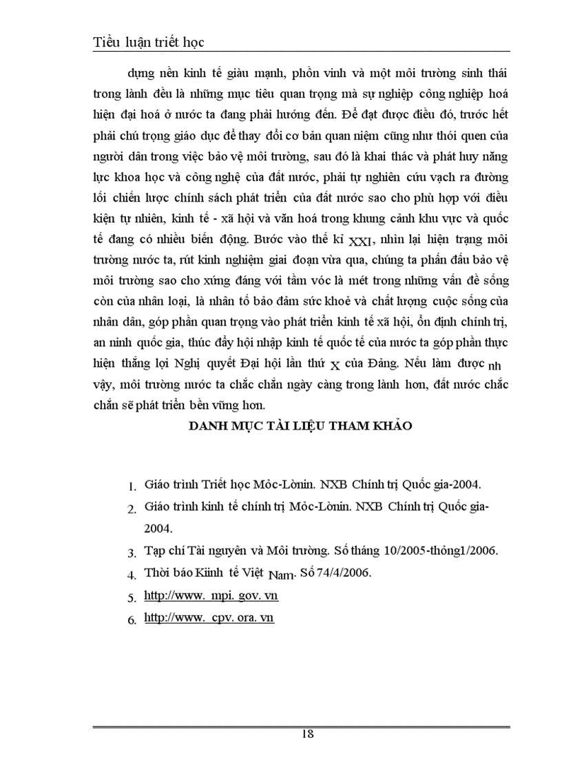 image for page Thực trạng và Giải pháp việc kết hợp phát triển kinh tế và bảo vệ môi trường sinh thái ở nước ta