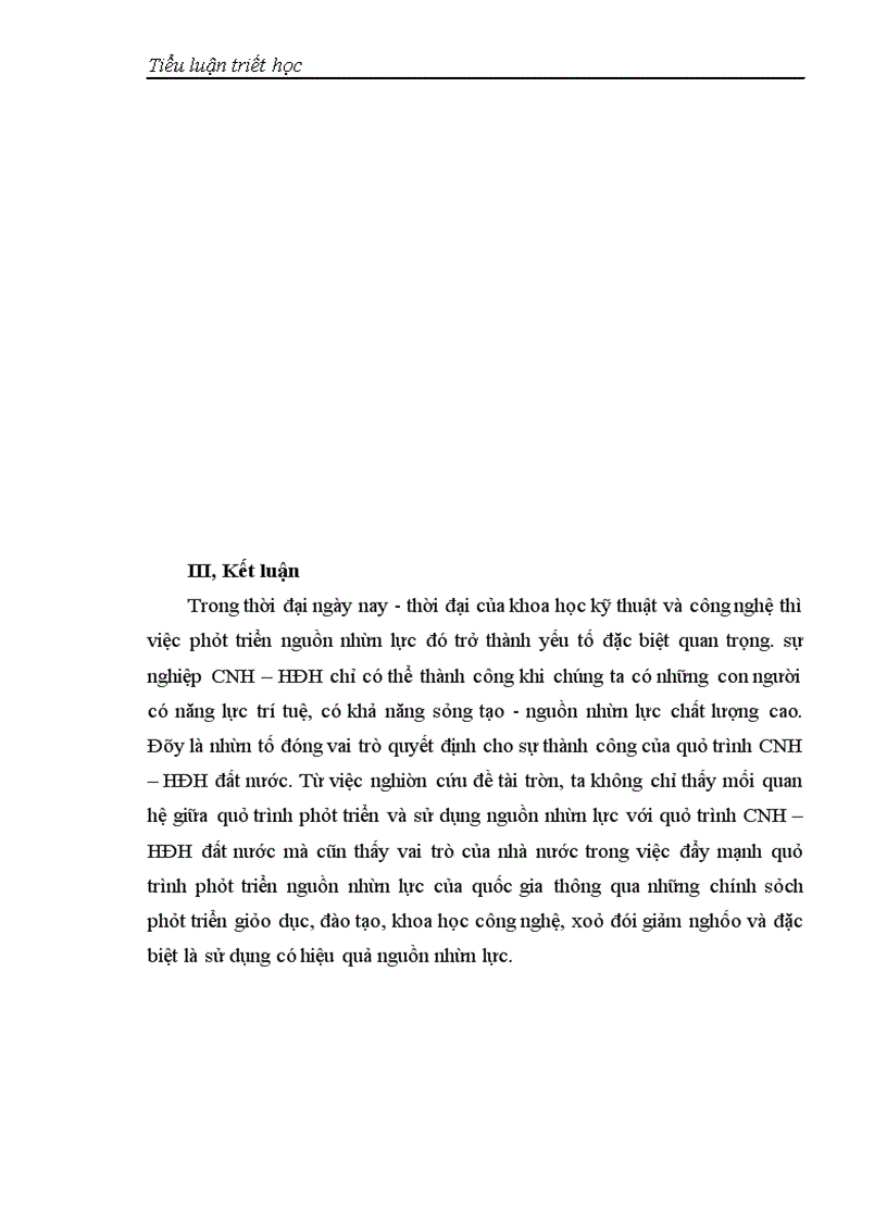 image for page Biện chứng của quá trình phát triển và sử dụng nguồn nhân lực theo mục tiêu CNH – HĐH ở Việt Nam trong thời kì quá độ
