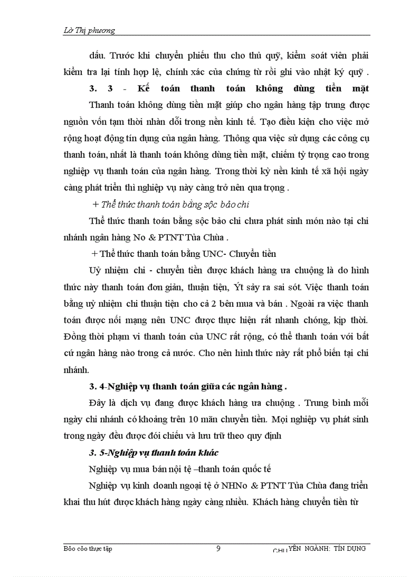 image for page Tình hình hoạt động kinh doanh tại NHNo & PTNT TỦA CHÙA