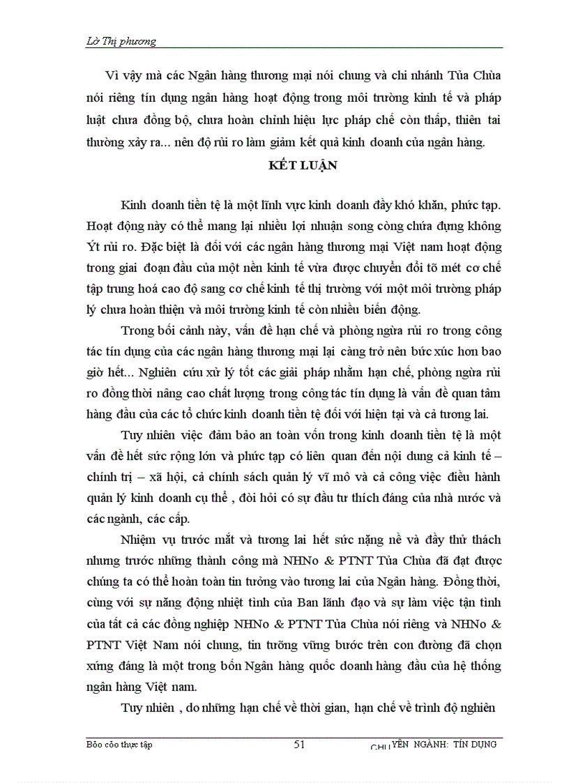 image for page Tình hình hoạt động kinh doanh tại NHNo & PTNT TỦA CHÙA