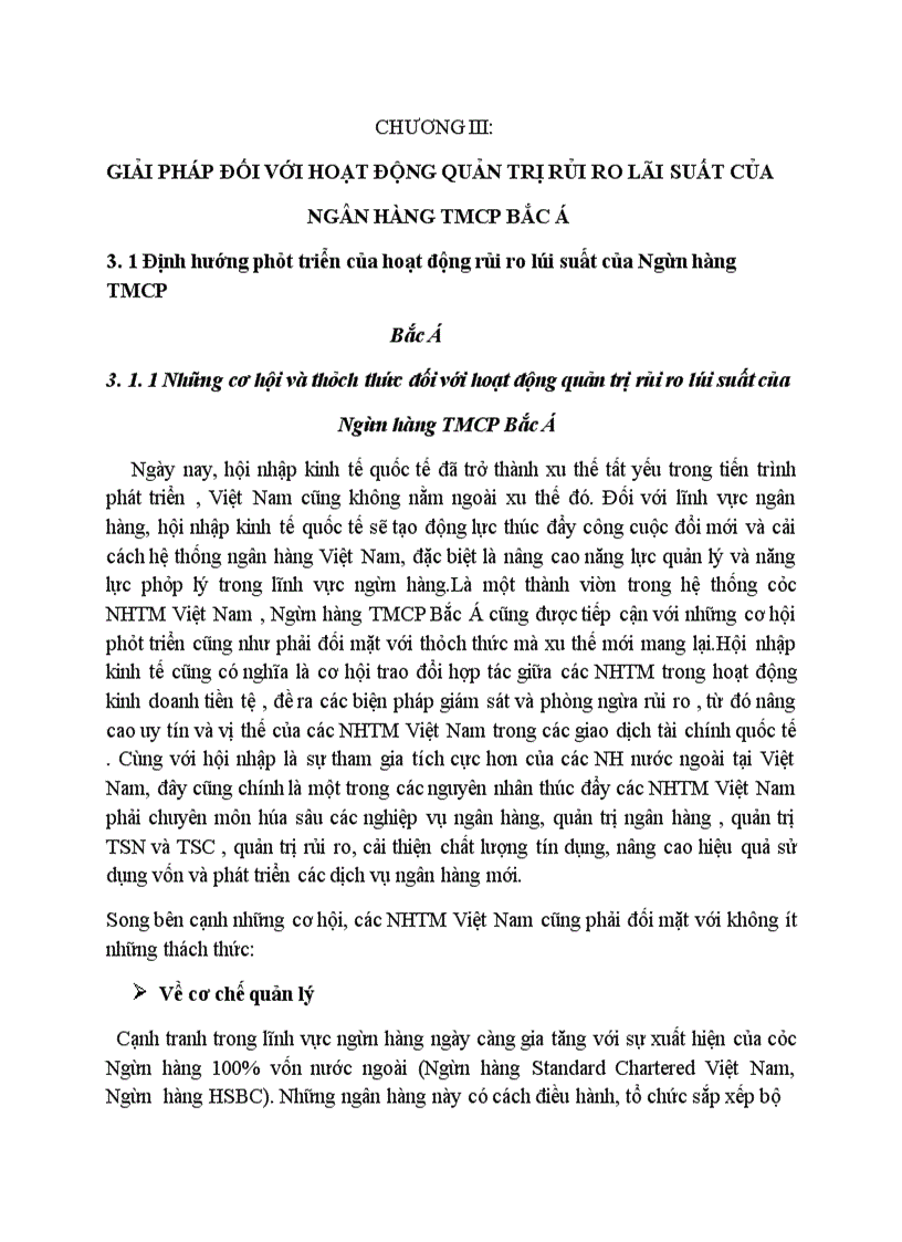 image for page Giải pháp đối với hoạt động quản trị rủi ro lãi suất