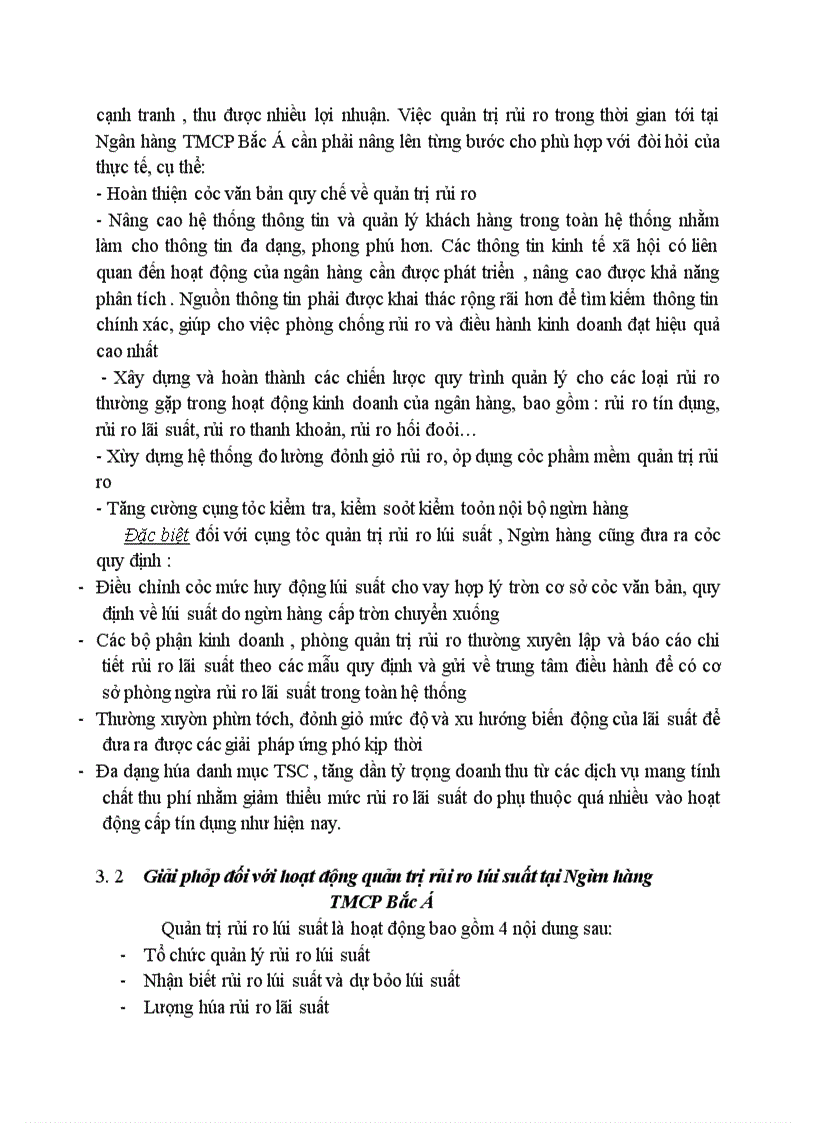 image for page Giải pháp đối với hoạt động quản trị rủi ro lãi suất