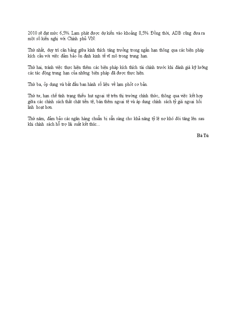 image for page Lạm phát của VN