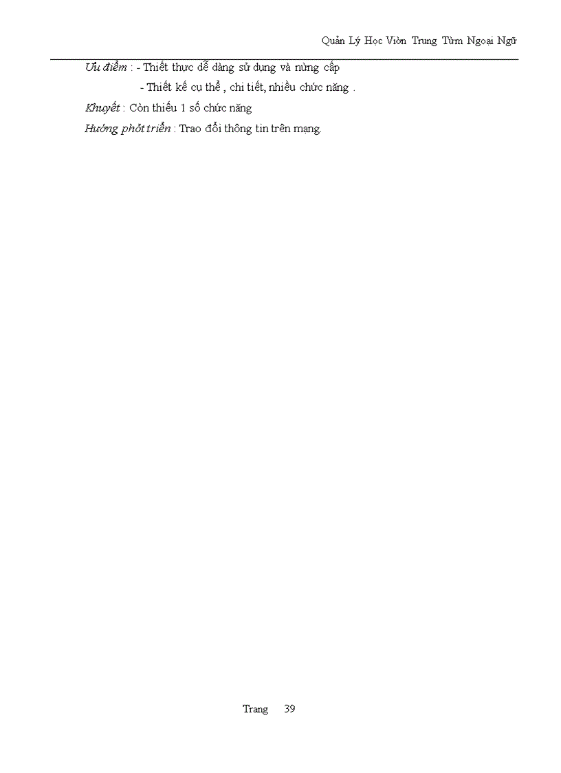 image for page Xây dựng hệ thống thông tin quản lý học viên trung tâm ngoại ngữ