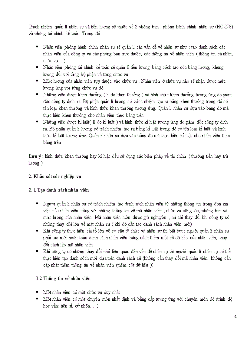 image for page Phân tích, thiết kế hệ thống quản lý nhân sự - Tiền lương cho công ty Sun-Rise