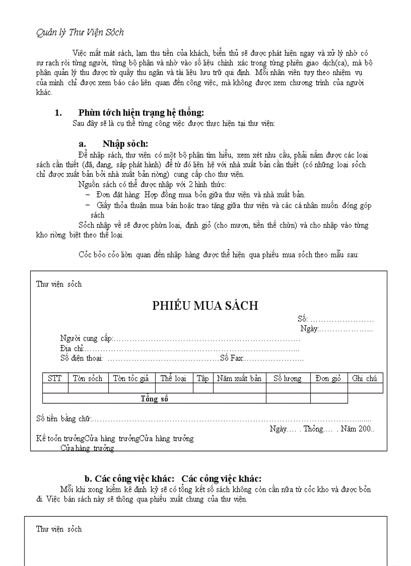 image for page Quản lý Thư Viện Sách