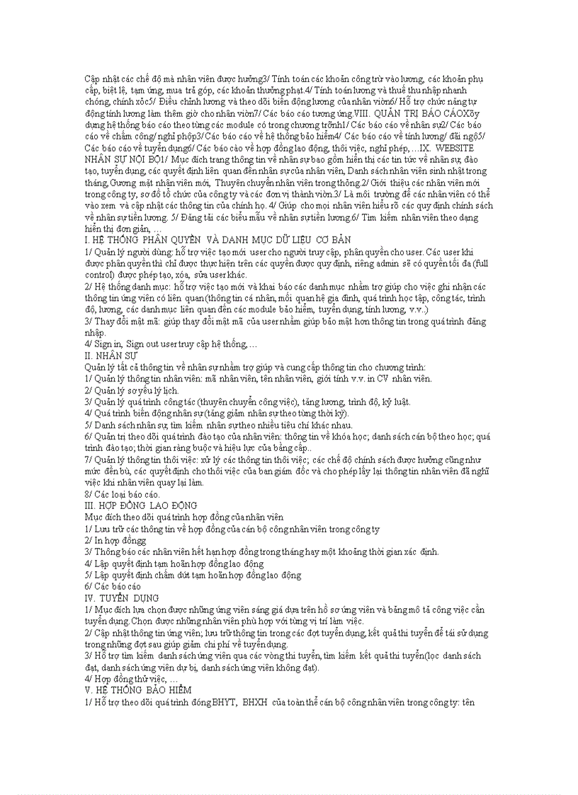 image for page Khảo sát sơ bộ về hệ thống quản lý nhân sự và tiền lương