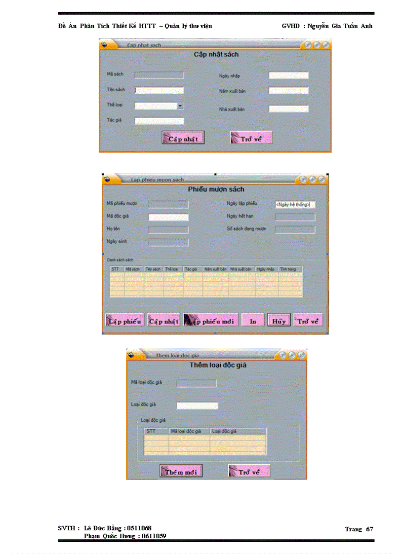 image for page Đồ Án Phân Tích Thiết Kế hệ thống thông tin – Quản lý thư viện