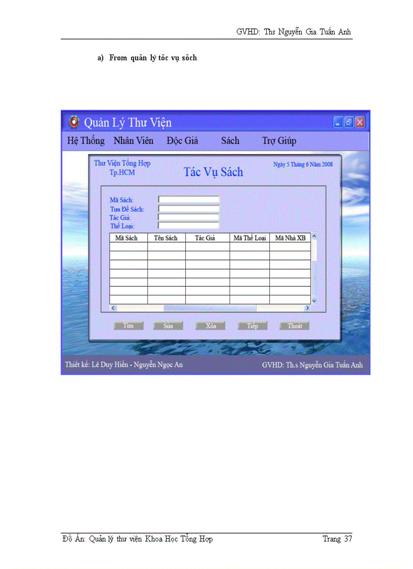image for page Quản lý thư viên Khoa Học Tổng Hợp Thành Phố Hồ Chí Minh