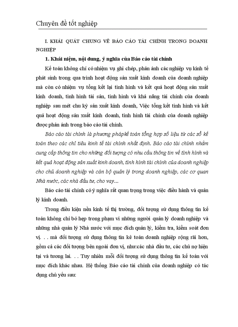 image for page Hoàn thiện công tác lập và phân tích Báo cáo tài chính tại Công ty Cổ phần Xuất nhập khẩu Hàng không Airimex