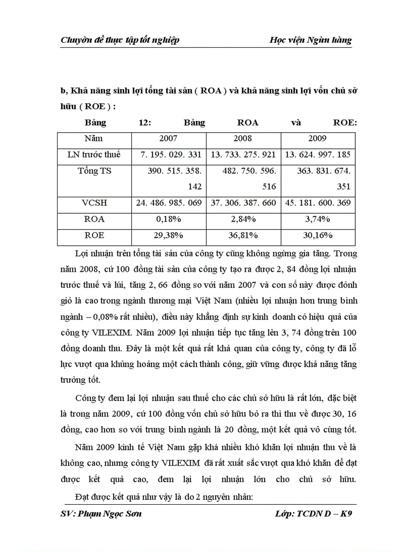 image for page Phân tích tình hình tài chính và các giải pháp tài chính nâng cao hiệu quả sử dụng vốn tại Công ty Cổ phần Xuất nhập khẩu và hợp tác đầu tư VILEXIM
