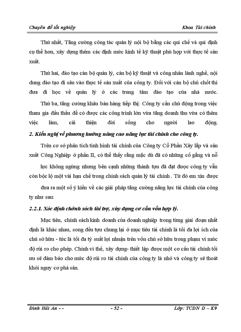image for page Phân tích tình hình tài chính và các giải pháp nhằm tăng cường năng lực tài chính tại Công ty Cổ phần Xây Lắp và Sản Xuất Công Nghiệp