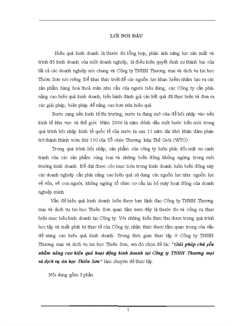 image for page Giải pháp chủ yếu nhằm nâng cao hiệu quả hoạt động kinh doanh tại Công ty TNHH Thương mại và dịch vụ tin học Thiên Sơn