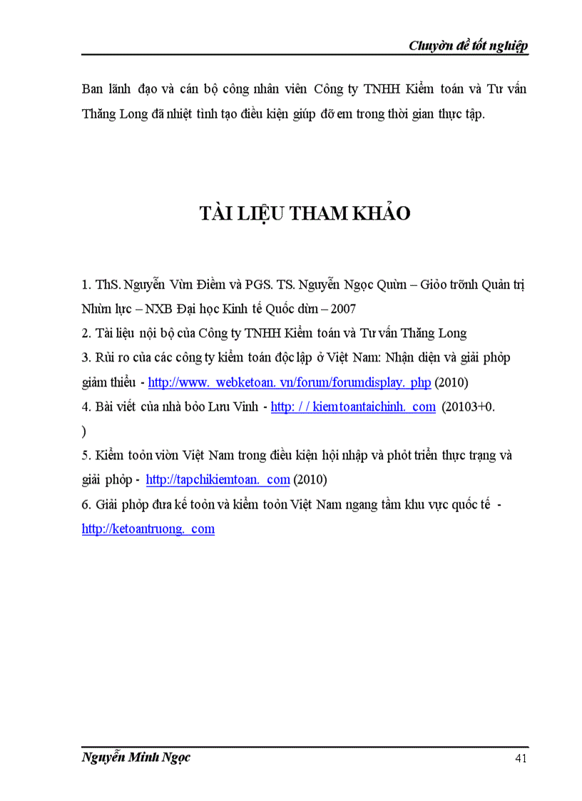 image for page Hoàn thiện công tác đào tạo và phát triển nguồn nhân lực tại Công ty TNHH Kiểm toán và Tư vấn Thăng Long