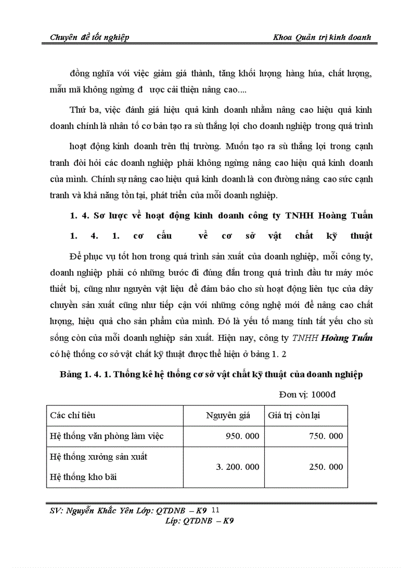 image for page Nghiên cứu chỉ tiêu đánh giá hiệu quả kinh doanh tại Công ty TNHH Hoàng Tuấn