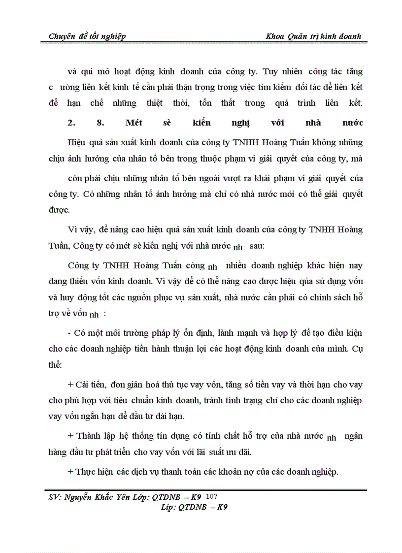 image for page Nghiên cứu chỉ tiêu đánh giá hiệu quả kinh doanh tại Công ty TNHH Hoàng Tuấn