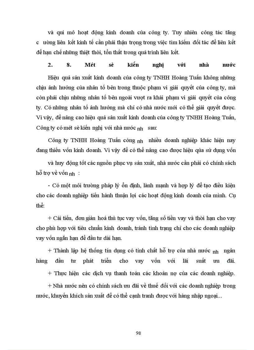 image for page Nghiờn cứu chỉ tiờu đỏnh giỏ hiệu quả kinh doanh tại Cụng ty TNHH Hoàng Tuấn