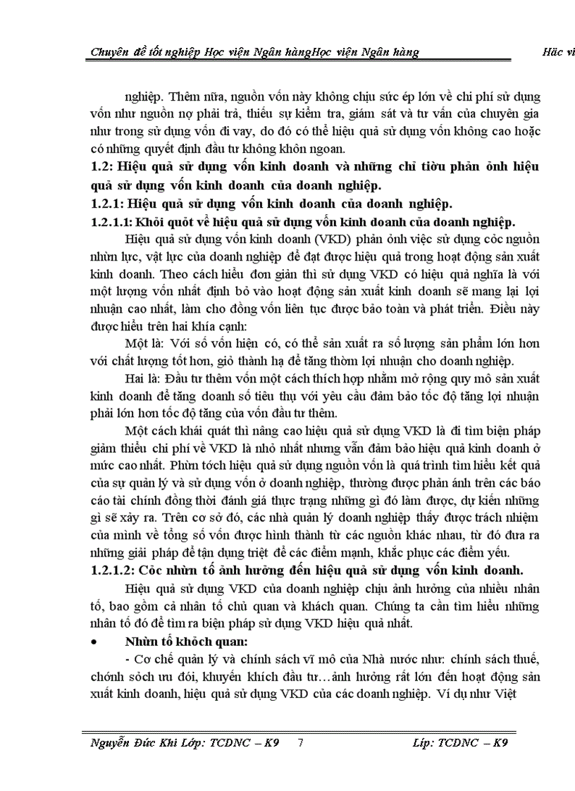 image for page Giải pháp nhằm nâng cao hiệu quả sử dụng vốn sản xuất kinh doanh tại công ty cổ phần Ngọc Diệp
