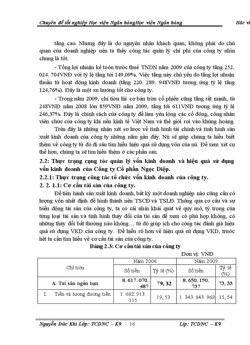 image for page Giải pháp nhằm nâng cao hiệu quả sử dụng vốn sản xuất kinh doanh tại công ty cổ phần Ngọc Diệp