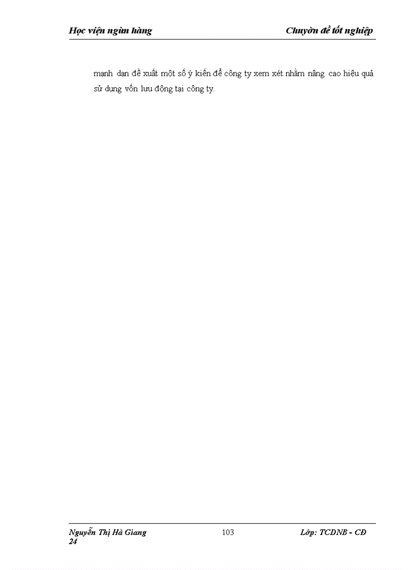 image for page Vốn lưu động và một số biện pháp nhằm nâng cao hiệu quả sử dụng vốn lưu động tại công ty cổ phần lương thực Đông Bắc