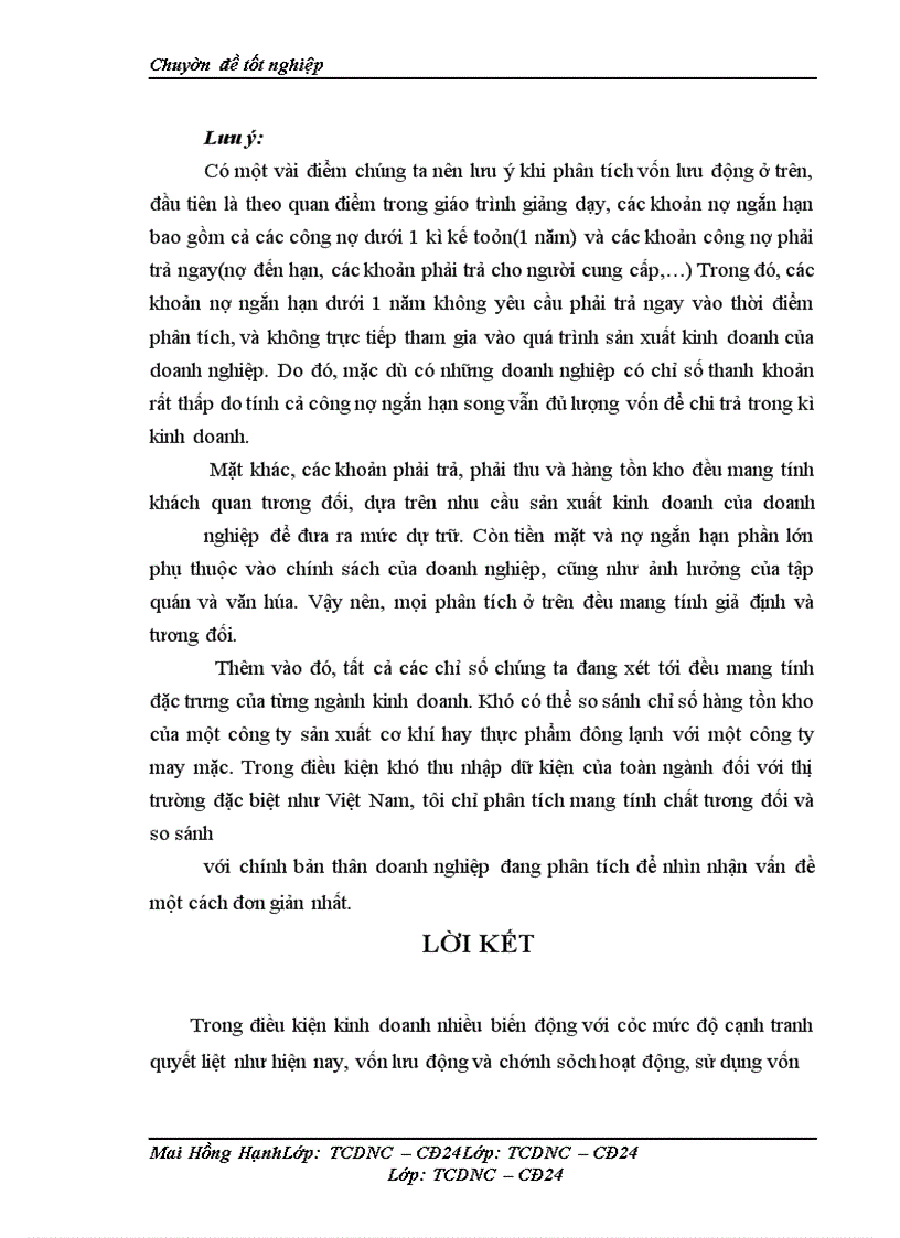 image for page Vốn lưu động và các giải pháp tài chính nâng cao hiệu quả sử dụng vốn lưu động tại Công ty Cổ phần SNC