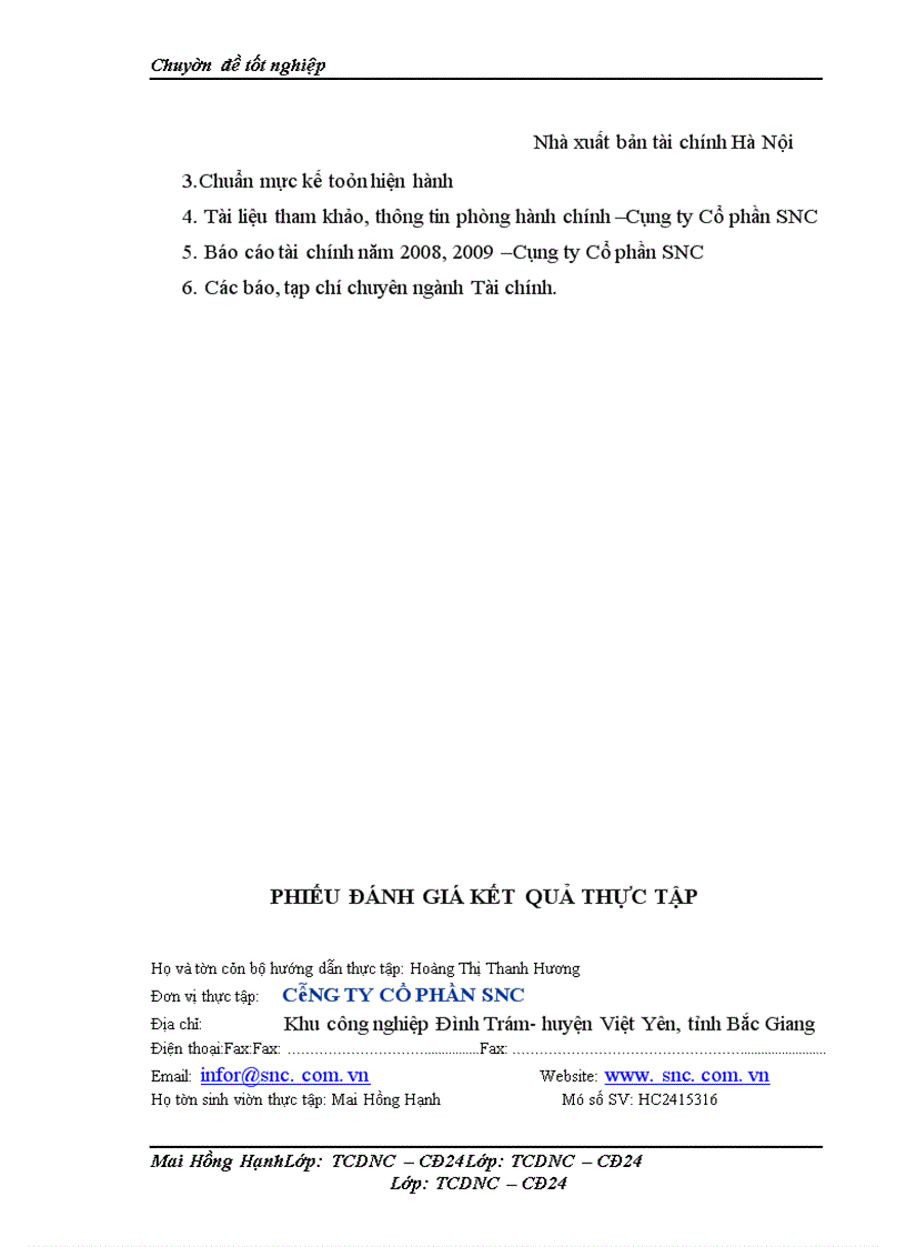 image for page Vốn lưu động và các giải pháp tài chính nâng cao hiệu quả sử dụng vốn lưu động tại Công ty Cổ phần SNC