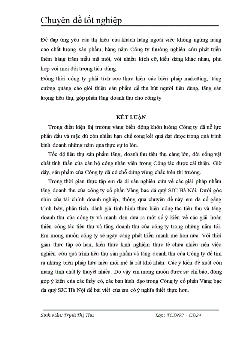 image for page Các giải pháp hoàn thiện công tác tiêu thụ và tăng doanh thu ở công ty CP Vàng Bạc Đá Quý SJC