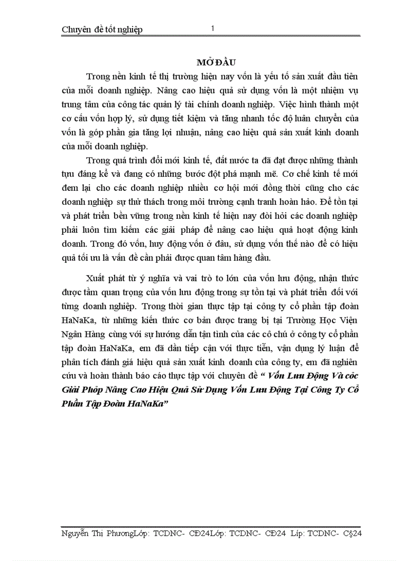 image for page Vốn Lưu Động Và các Giải Pháp Nâng Cao Hiệu Quả Sử Dụng Vốn Lưu Động Tại Công Ty Cổ Phần Tập Đoàn HaNaKa