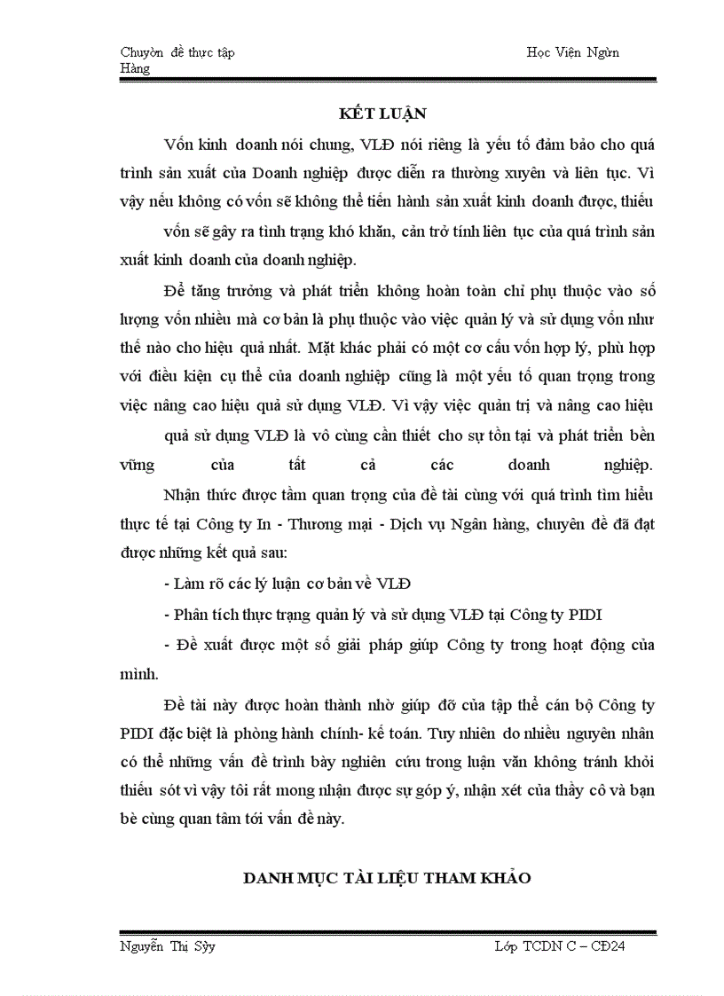 image for page Vốn lưu động và một số biện pháp nhằm nâng cao hiệu quả sử dụng vốn lưu động tại Công ty cổ phần đầu tư phát triển điện lực và hạ tầng Việt Nam- PIDI
